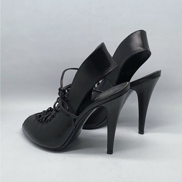 TOM FORD 105MM Leather Lace-Up Slingback Sandals size 39 - Picture 9 of 15